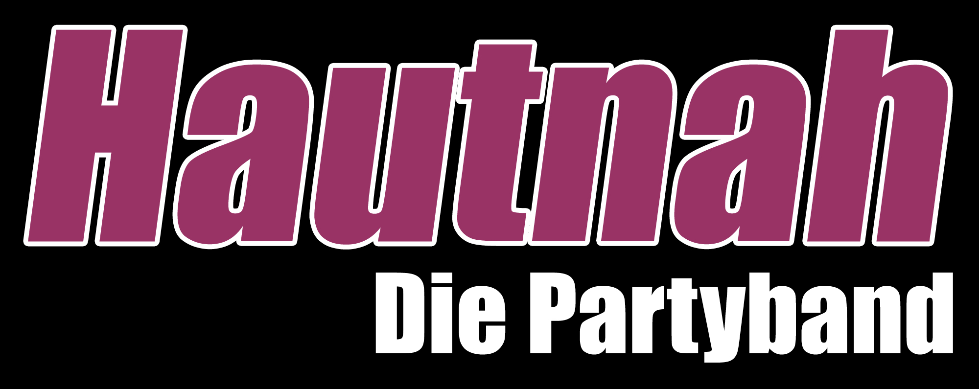 Logo-Hautnah-Die Partyband-Farbe-schwarz